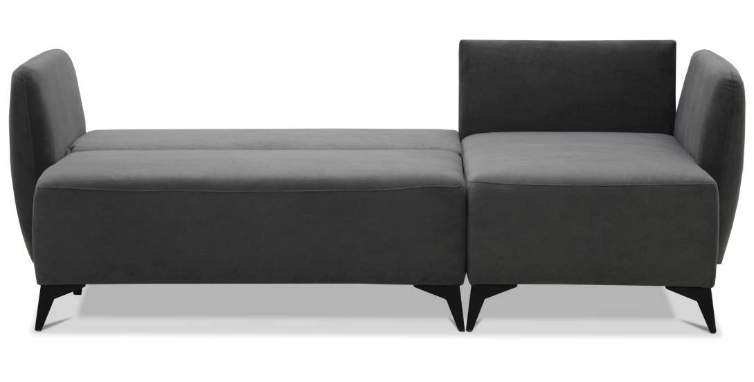 Угловой диван Тиволи Серый велюр 