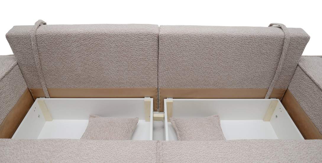 Прямой диван Фабио Нюдовый букле