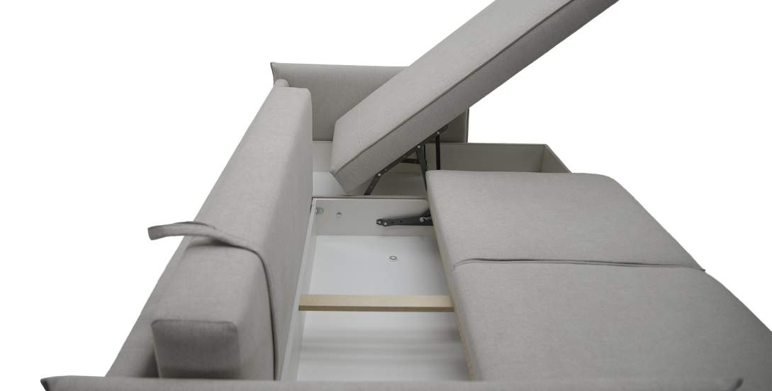 Угловой диван Палермо Пепельный велюр