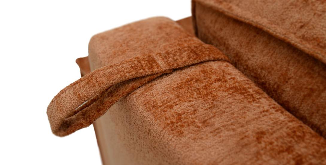 Прямой диван Фабио Терракотовый шенилл