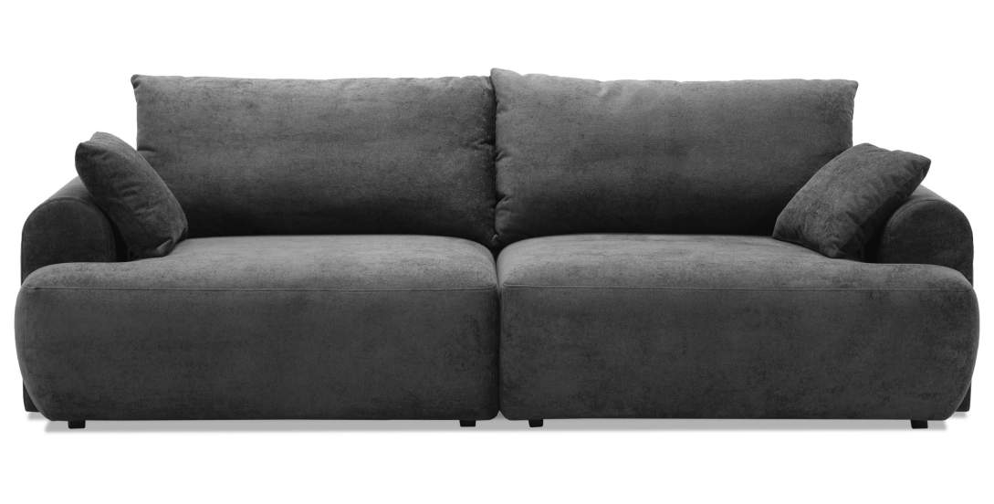 Прямой диван Кьянти Графитовый велюр 