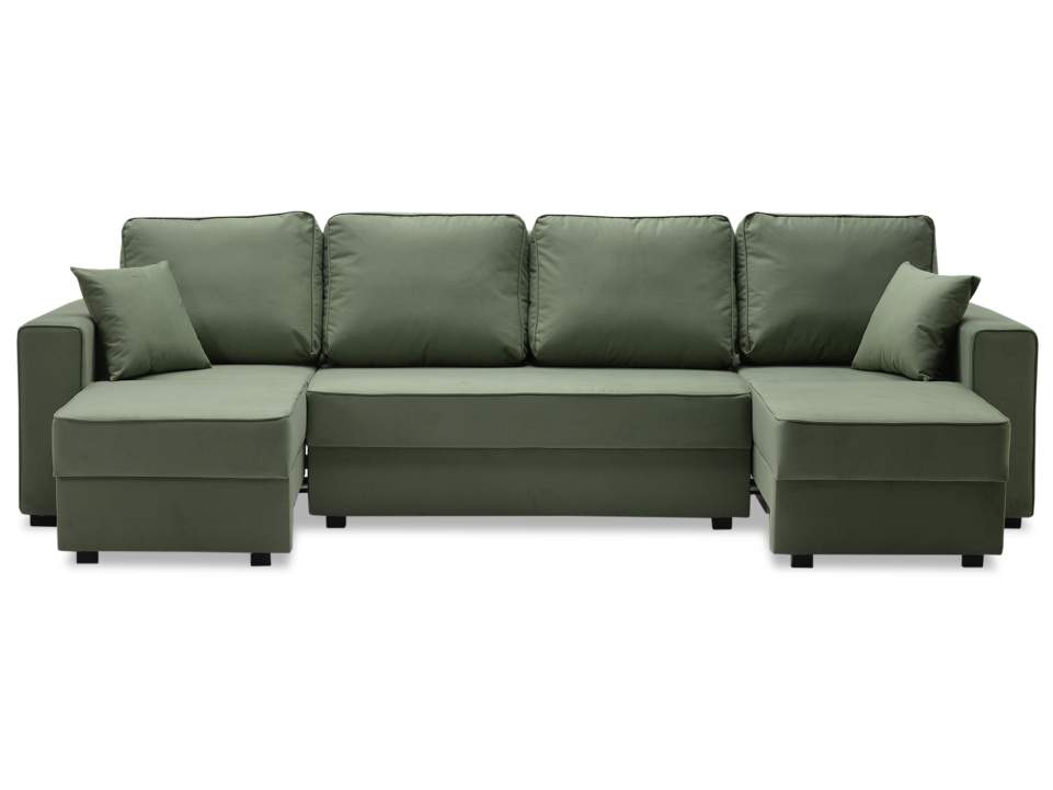 Диван трансформер Астон MAX светло-зеленый велюр