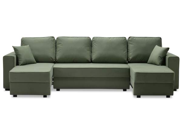 Диван трансформер Астон MAX светло-зеленый велюр