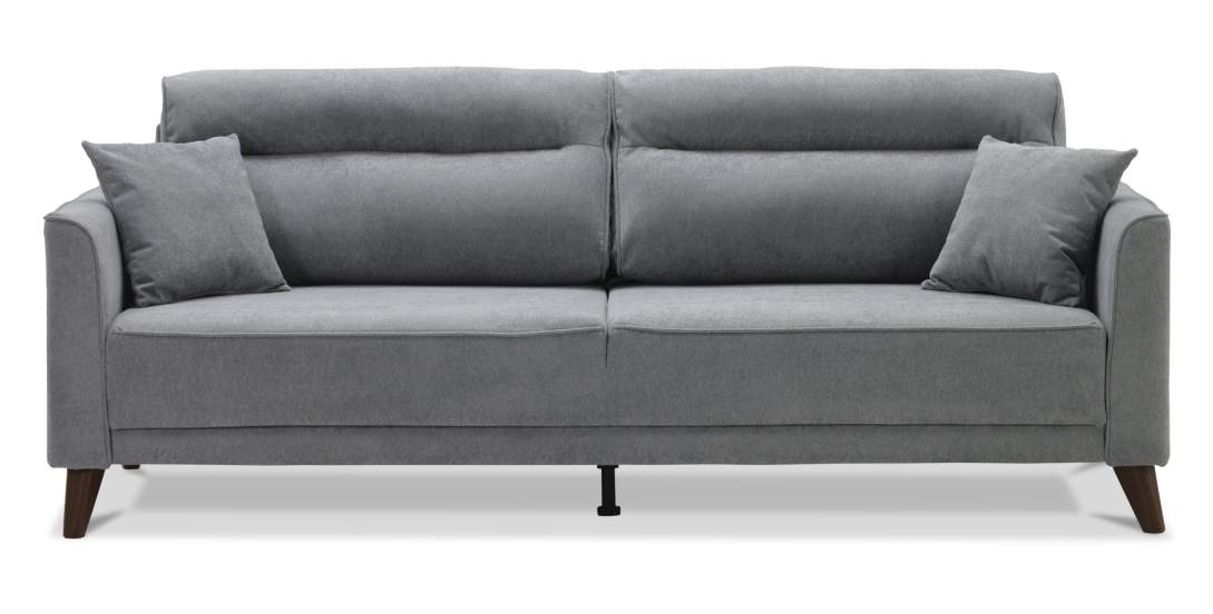 Прямой диван Авилла Антрацитовый велюр