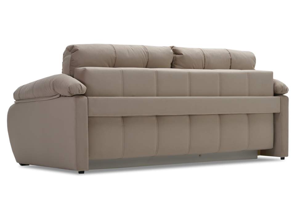 Прямой диван Вестон бежевый велюр