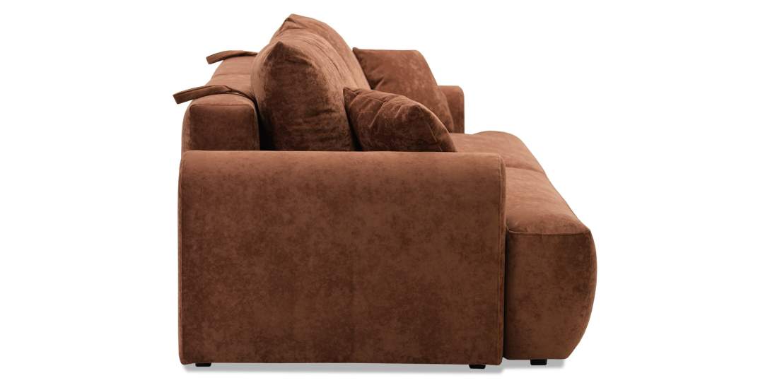 Прямой диван Кьянти Терракотовый велюр 