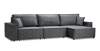 Угловой диван Фабио Max темно-серый велюр