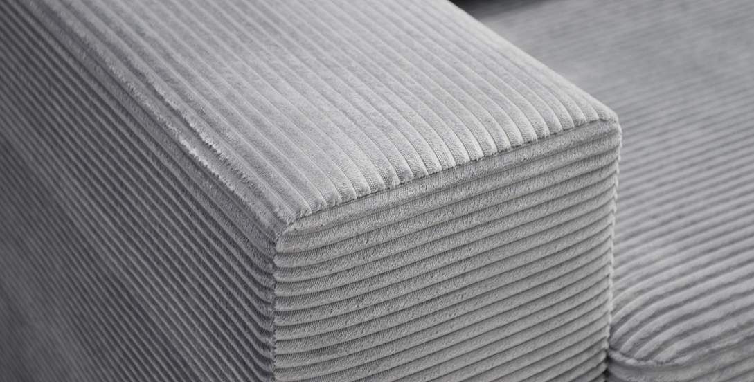 Прямой диван Рица Стальной велюр 