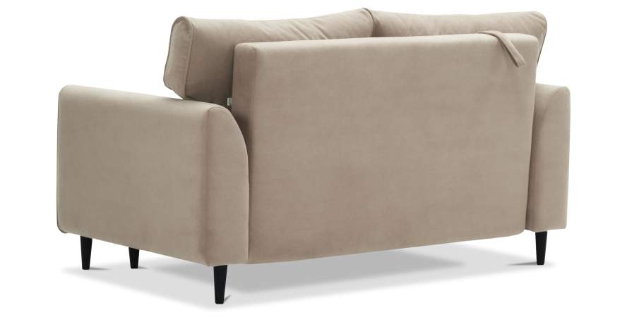 Прямой мини диван Касита 140 бежевый велюр