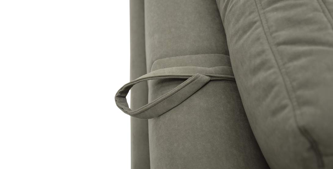 Прямой диван Энтон 1 Зеленый велюр