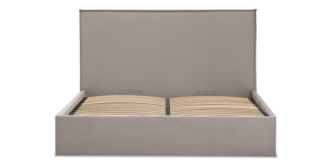 Двуспальная кровать Лутон 160 бежевый велюр