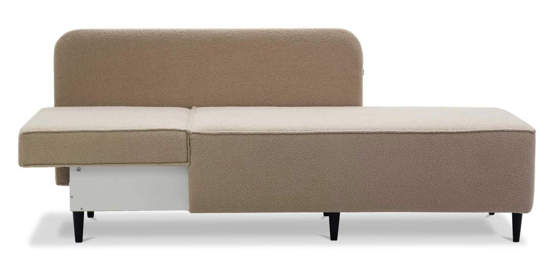 Угловая кушетка левая Элфи Шампань букле 