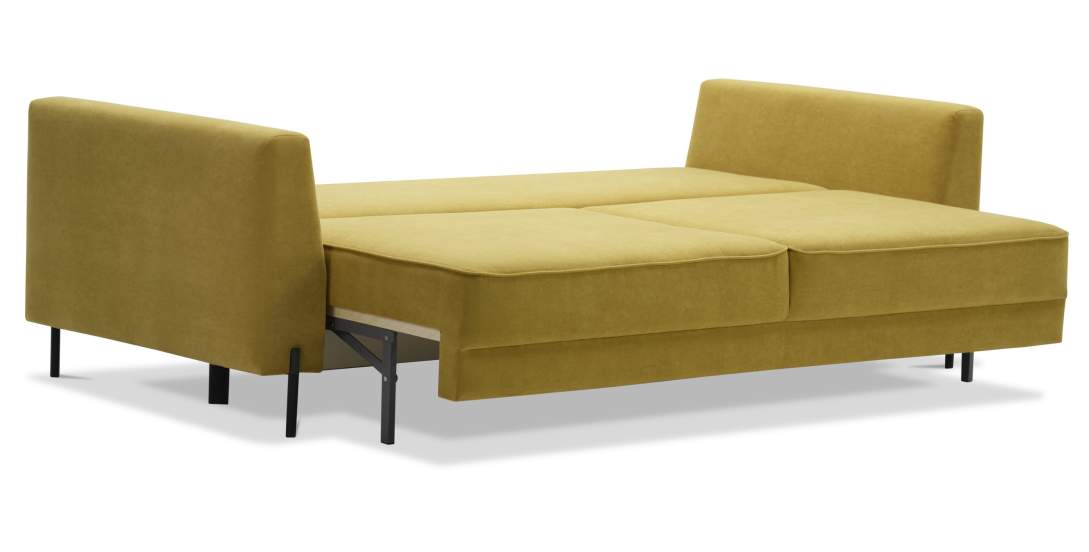 Прямой диван Энгри Горчичный велюр