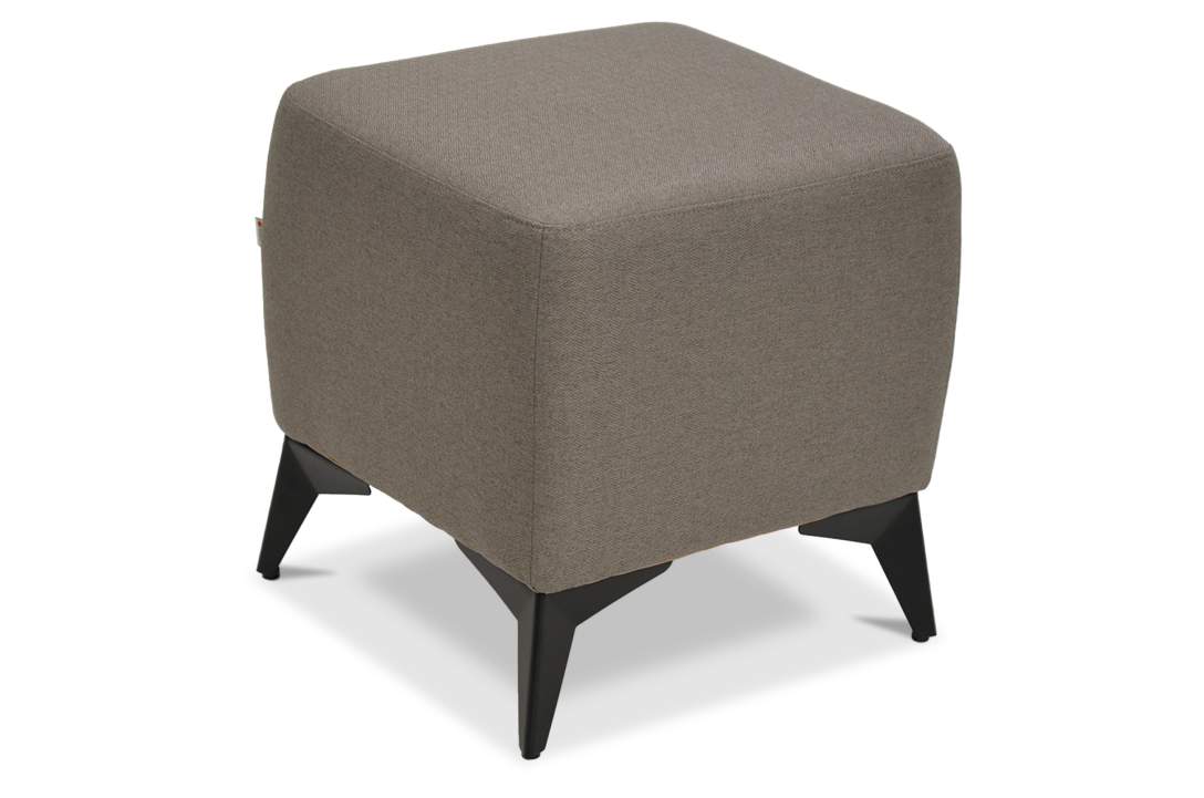 Пуф Тиволи коричневая рогожка