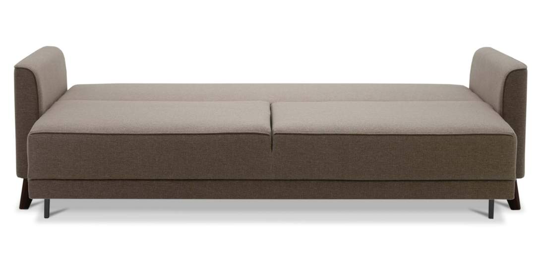 Прямой диван Авилла Светло-коричневая рогожка