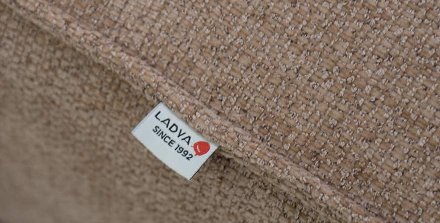 Угловой диван левый Рейф песочный шенилл