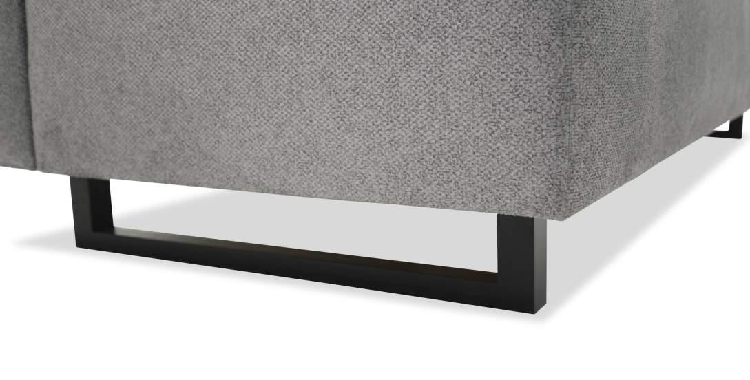 Прямой диван Морма Серебристый велюр