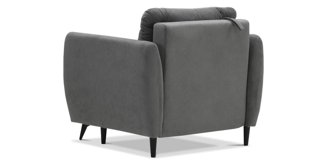 Раскладное кресло Тиволи серый велюр 