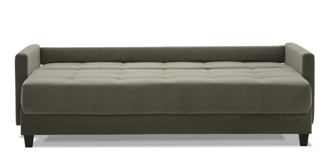 Прямой диван Энтон 1 Зеленый велюр