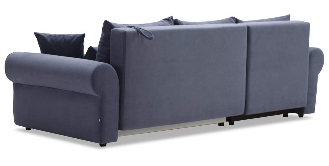 Угловой диван Тьерри Дымчатый фиолетовый велюр 