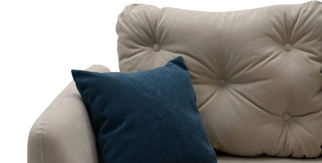 Прямой диван Тиволи Айвори велюр 