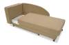 Угловая кушетка левая Иби бежевый велюр
