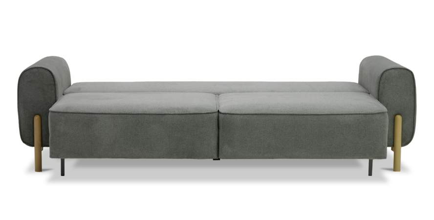 Прямой диван Тельда серый шенилл