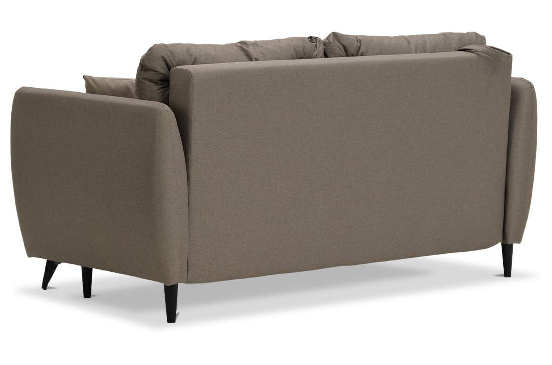 Прямой мини диван Тиволи 120 коричневая рогожка