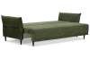 Прямой диван Лома зеленый велюр