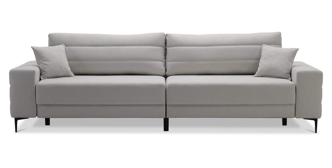 Прямой диван Белес Молочный шенилл 