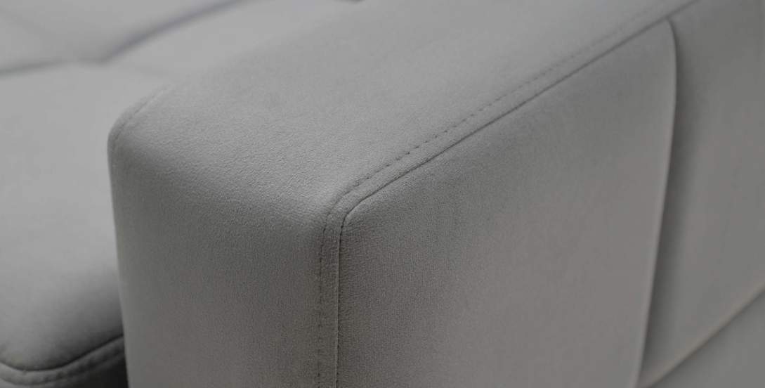 Прямой диван Виконт графитовый велюр Уцененный