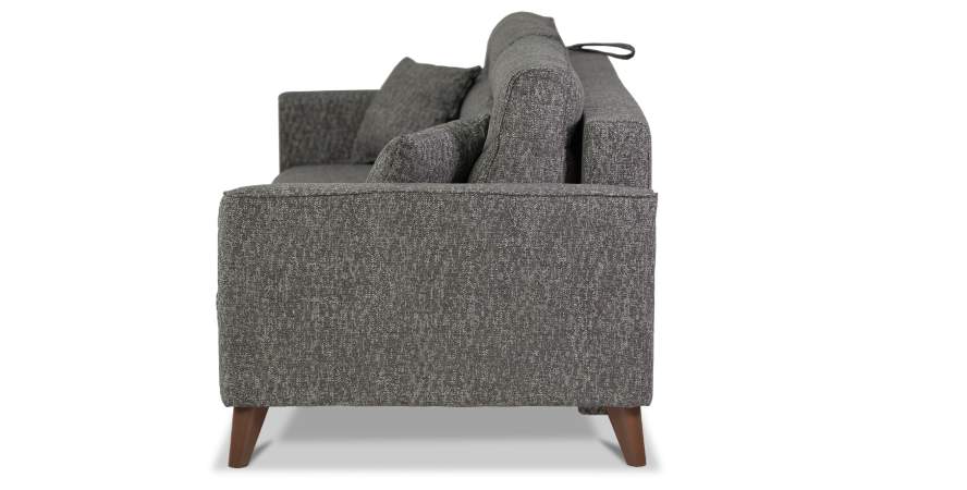 Прямой диван Авилла коричневая рогожка меланж Прямой диван Авилла коричневая рогожка меланж