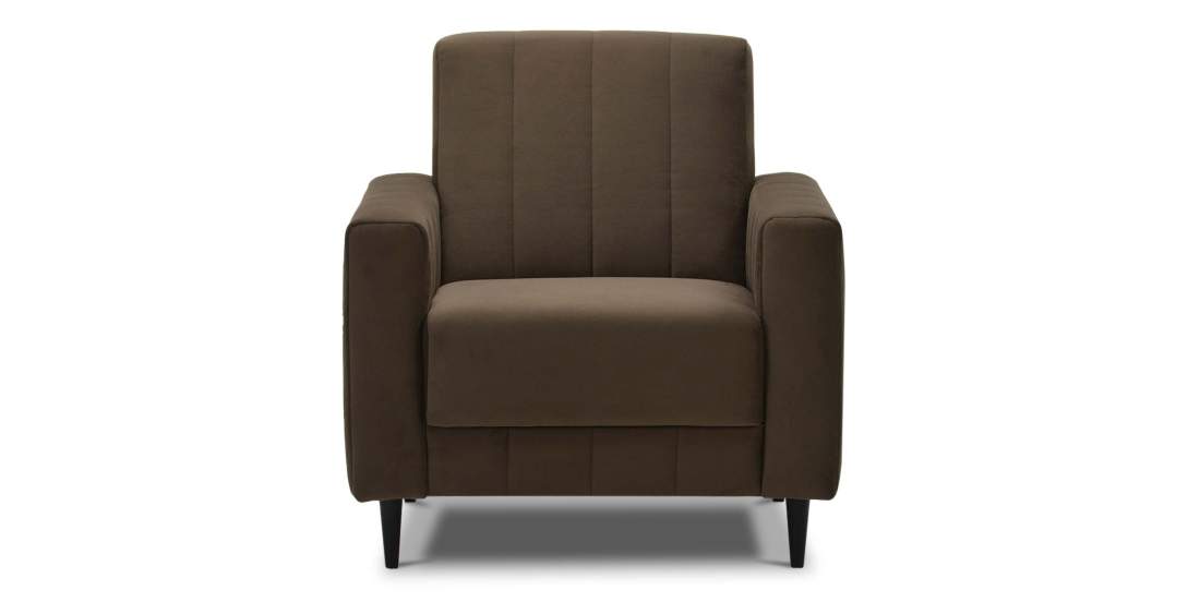 Кресло Эмма Коричневый велюр