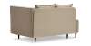 Угловая кушетка левая Элфи бежевый велюр