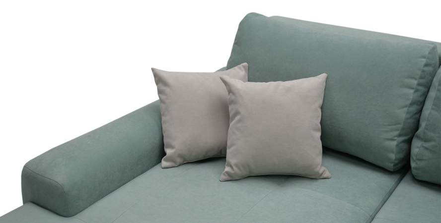 Угловой диван левый Коста Бирюзовый велюр Уцененный