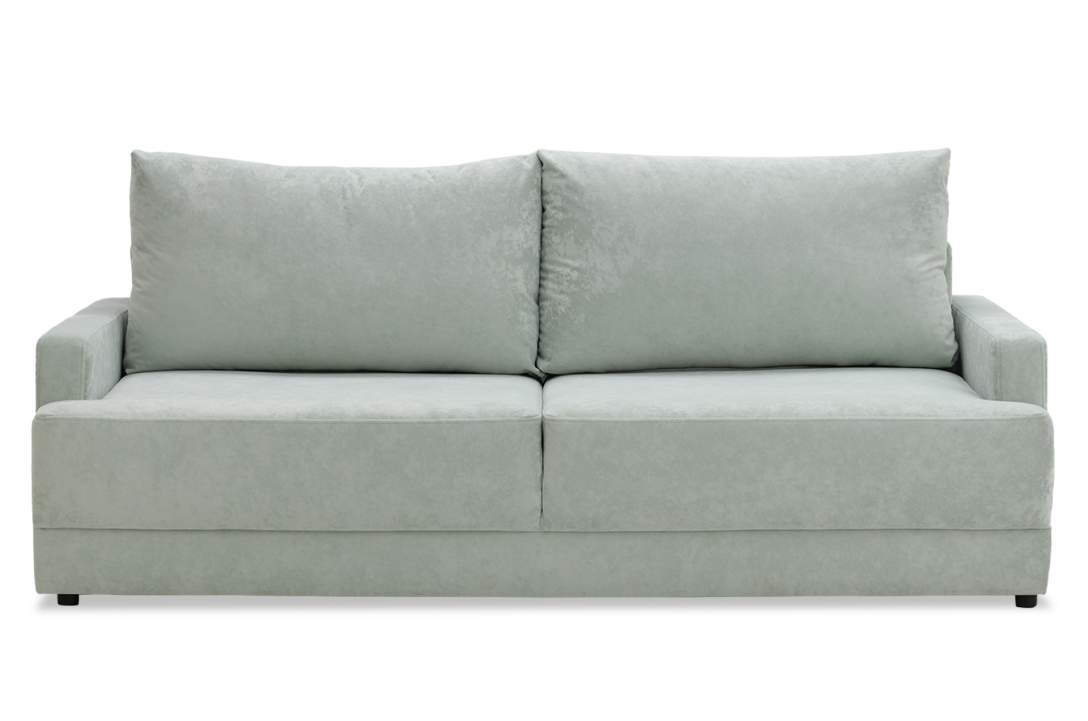 Прямой диван Клиф мятный велюр