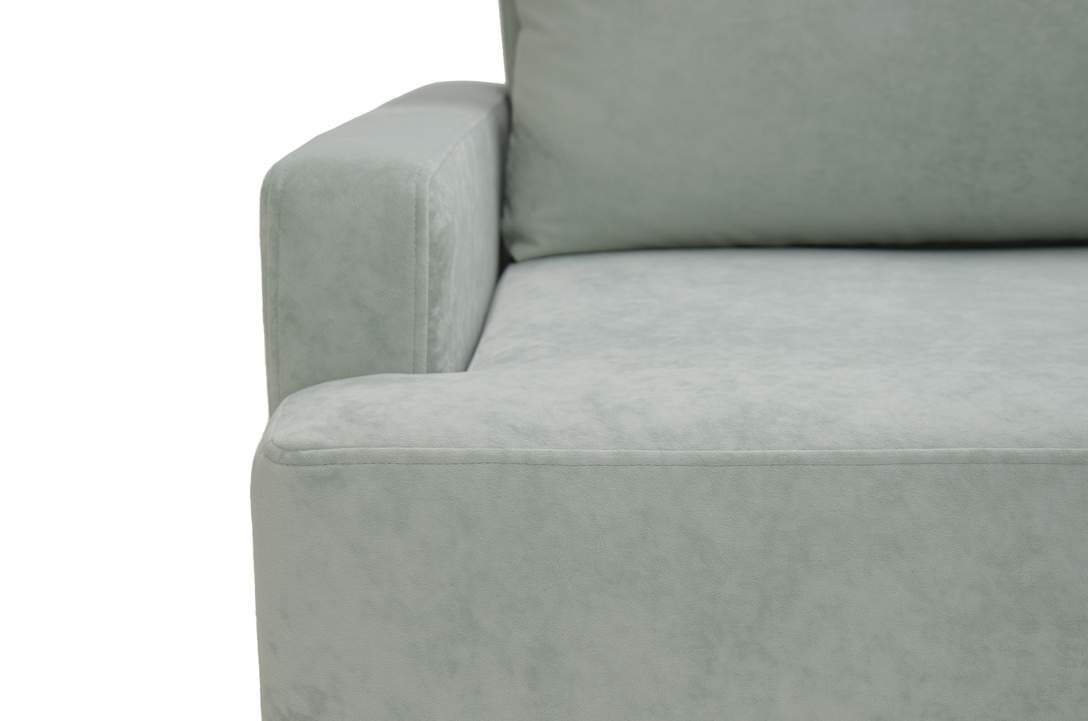 Прямой диван Клиф мятный велюр