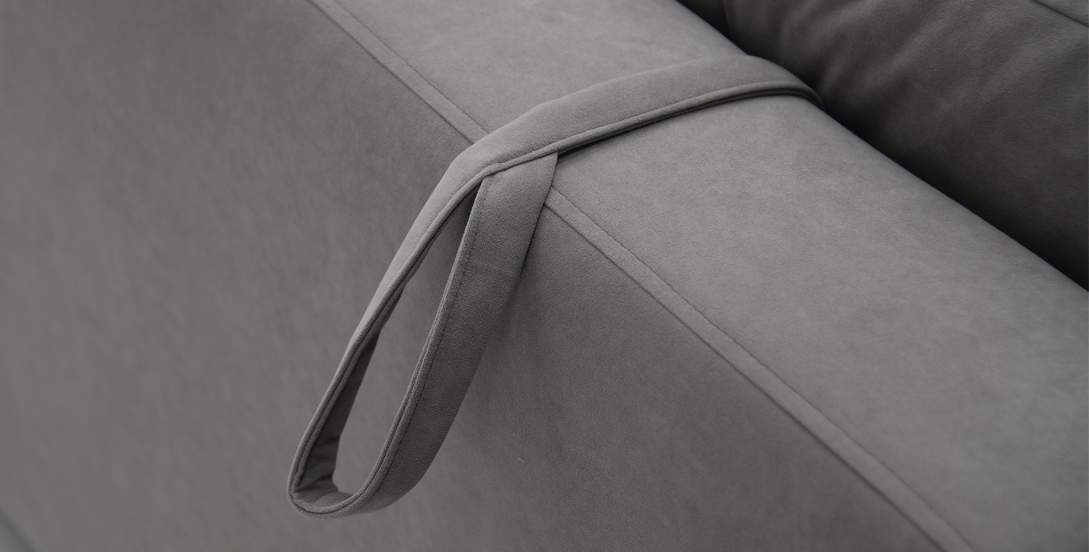 Прямой диван Морма Тауп велюр