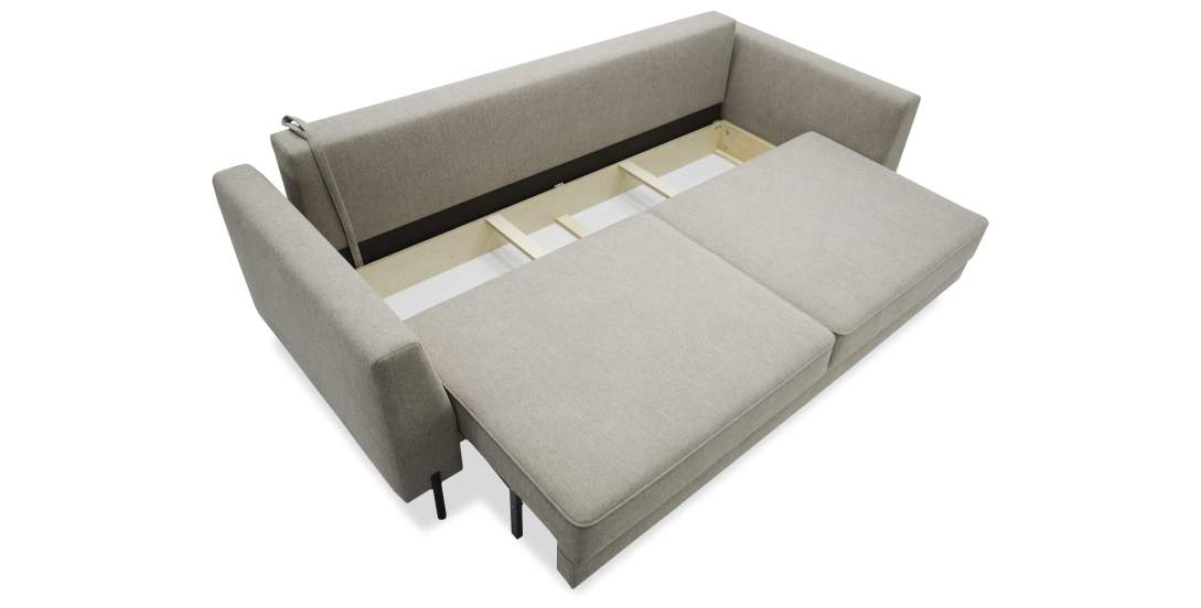 Прямой диван Энгри бежевый шенилл Уцененный