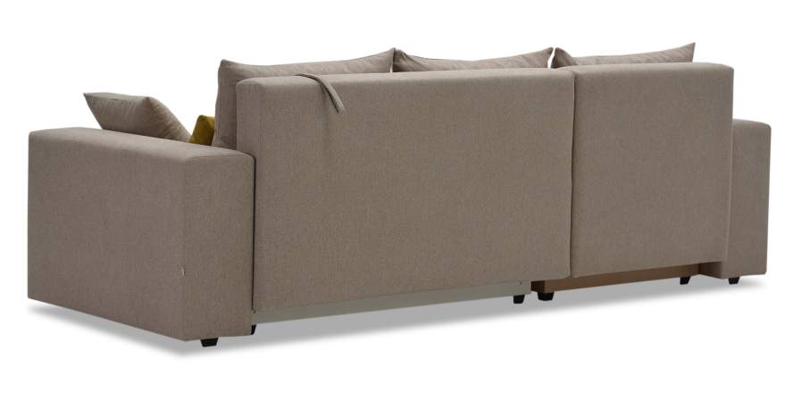 Угловой диван левый Майами Бежевый шенилл 