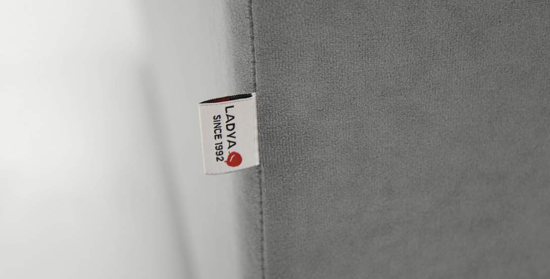 Угловой диван Каперс Дымчатый серый велюр