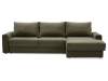 Угловой диван правый Вегас хаки велюр