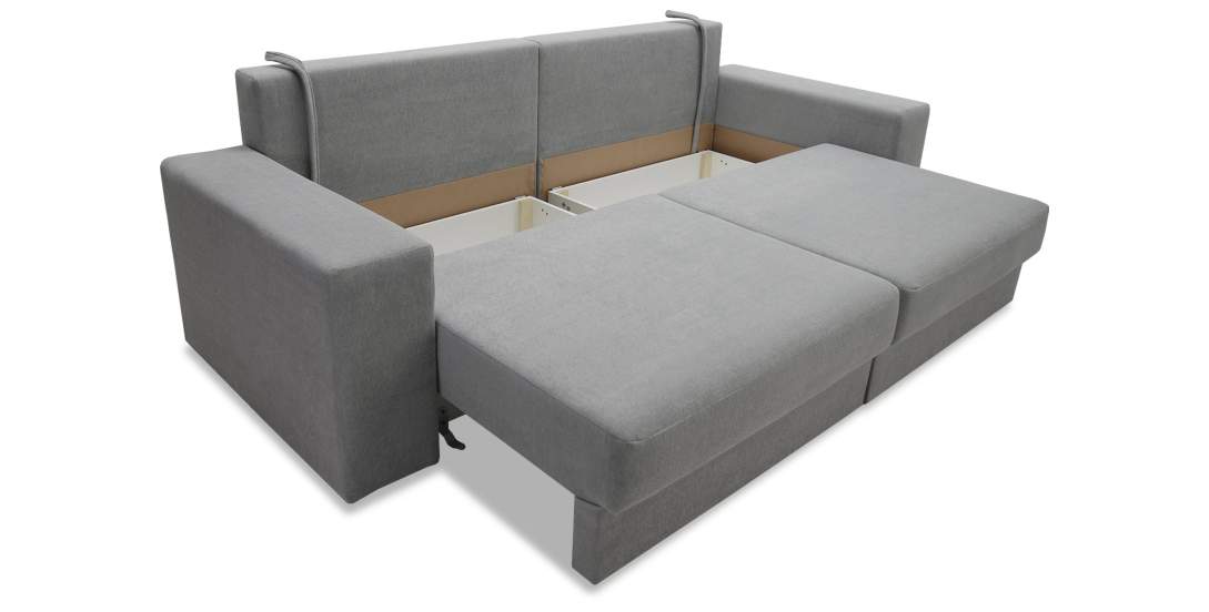 Прямой диван Рица Дымчатый серый велюр 