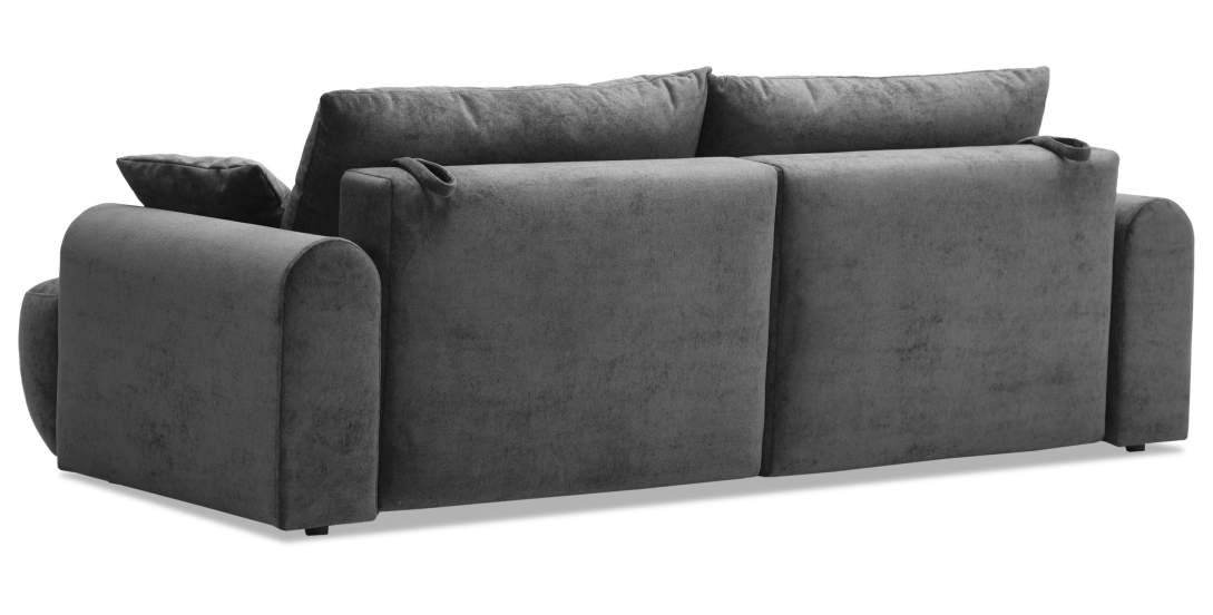 Прямой диван Кьянти Графитовый велюр 