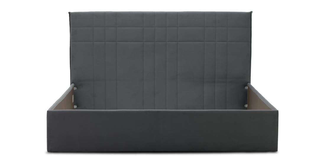 Двуспальная кровать Эйвери 140 коричневый велюр Уцененный