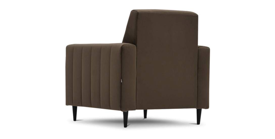 Кресло Эмма Коричневый велюр