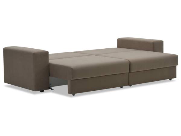 Прямой диван Майами бежевый велюр Уцененный