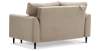 Прямой мини диван Касита 120 бежевый велюр