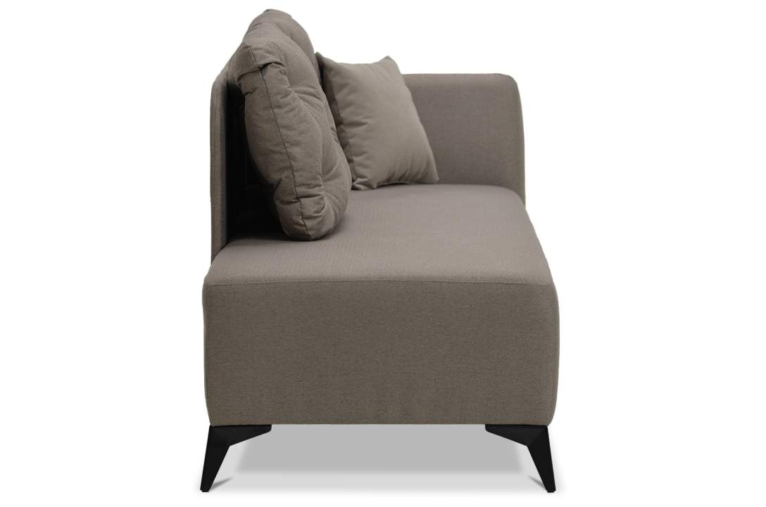 Угловая кушетка Тиволи 190 коричневая рогожка