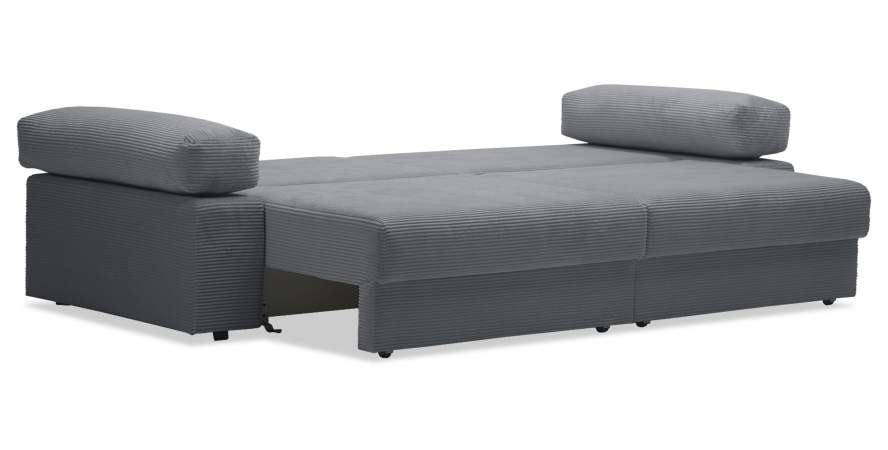 Прямой диван Тайлин Графитовый велюр Уцененный